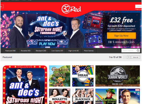 32 red online casino Ireland