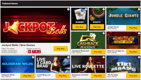 Betfair casino games