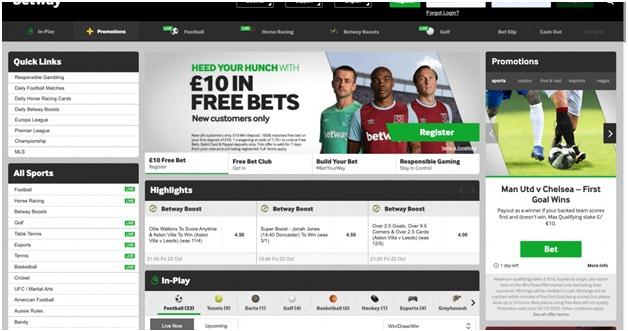 Betway Casino Sports Bonus