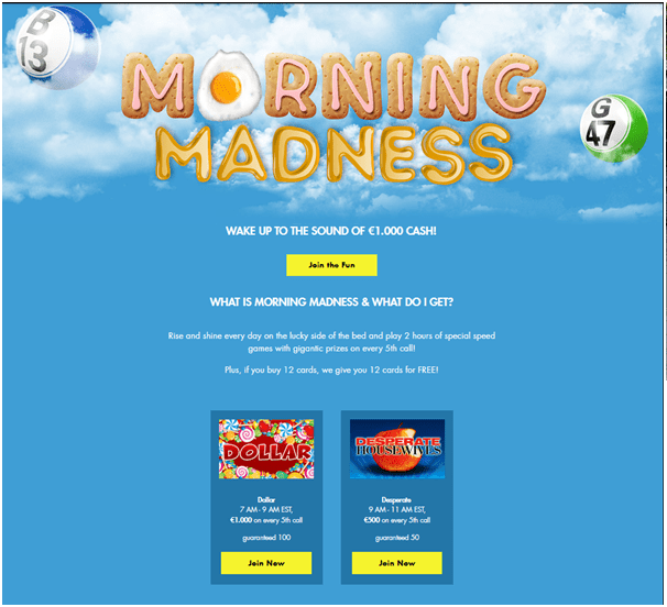 Bingo games at Rich Casino