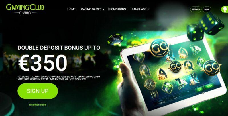 Gaming Club Casino Ireland 350 Welcome Bonus