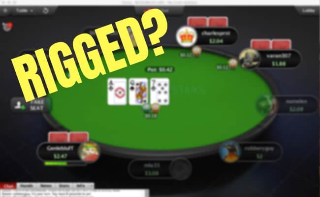 Is online poker fixed