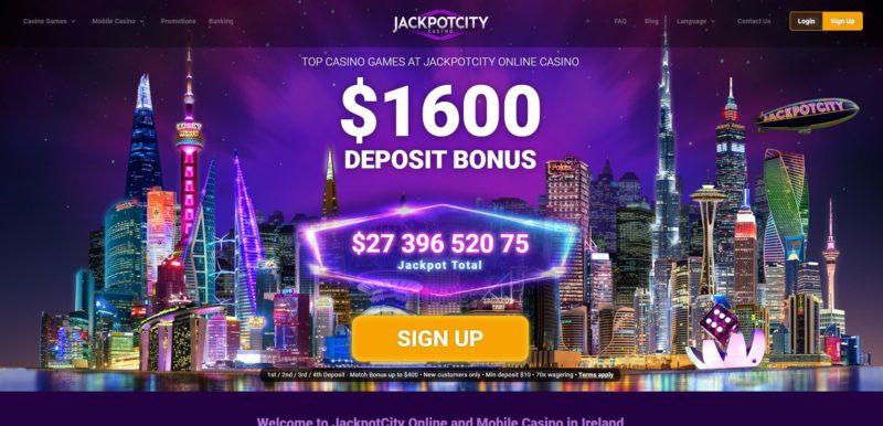 Jackpot City Casino Ireland Log In and Registration