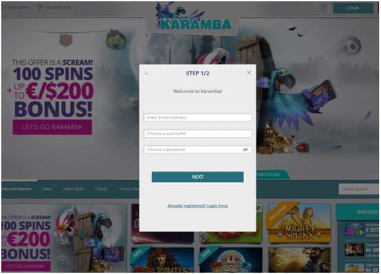 Karamba casino- How to get started