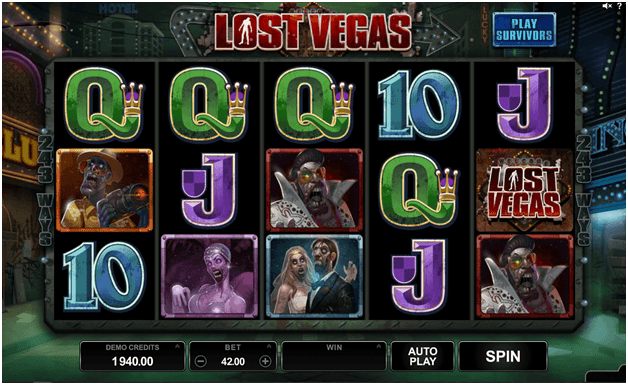 Lost Vegas game symbols