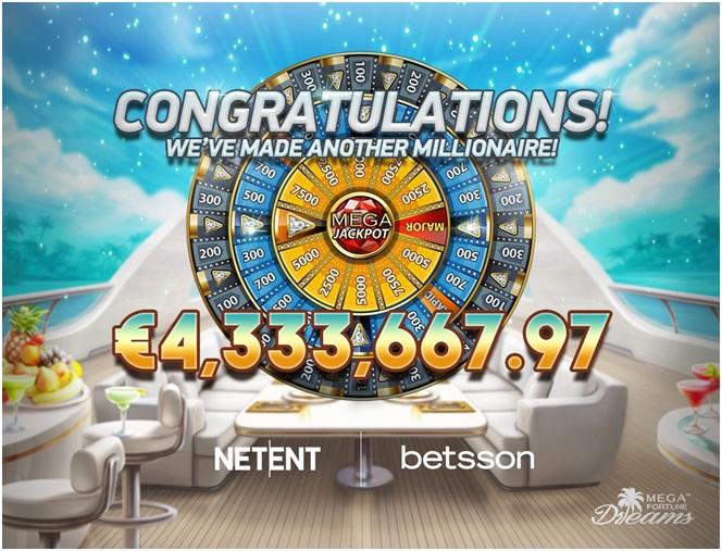 Mega Fortune progressive Jackpot