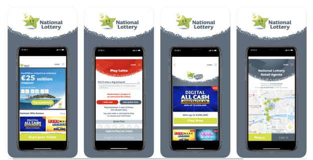 Features  of the National Lottery App