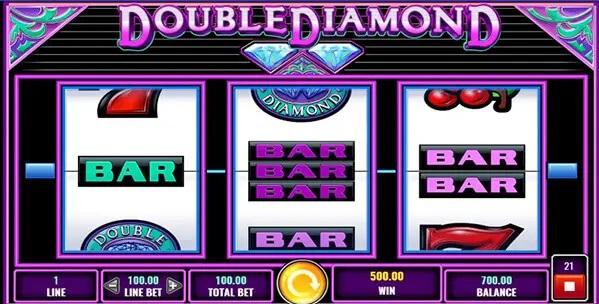 One payline slot- Double Diamond