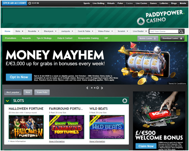 Paddy power casino