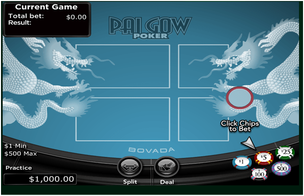 Pai Gow Poker Game