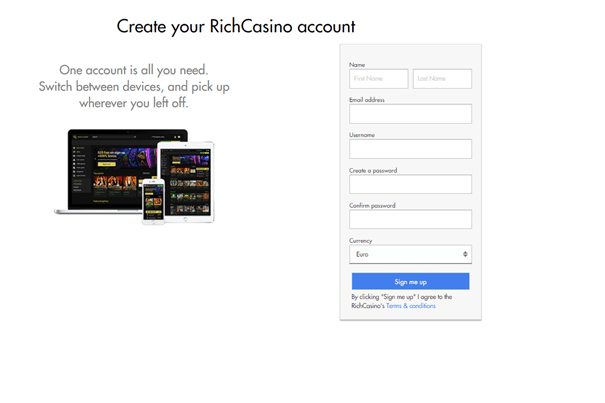 Rich casino Ireland-How to get started
