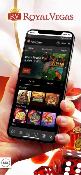 Royal Vegas- The best mobile app to play slots in Ireland