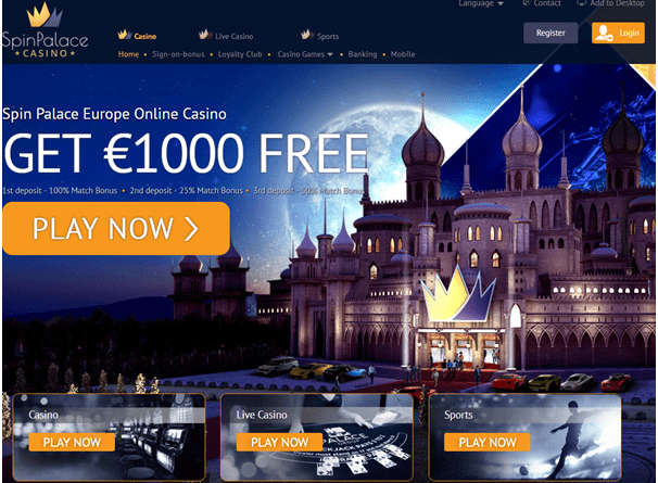 Spin Palace Casino Ireland