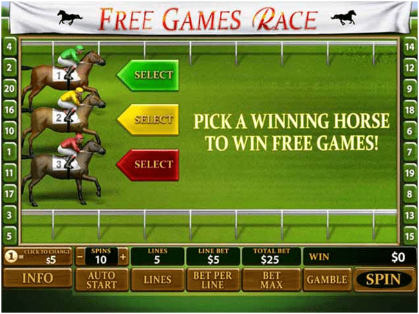 Horse racing slots