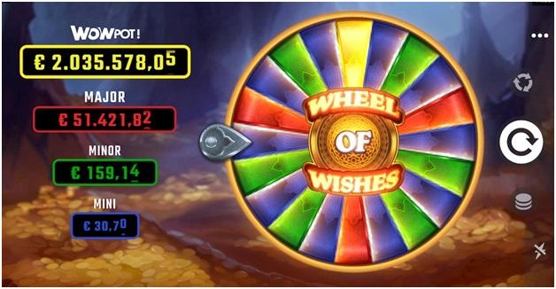 Wheel of wishes slot game- jackpot