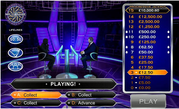 Who wants to be a millionaire slot