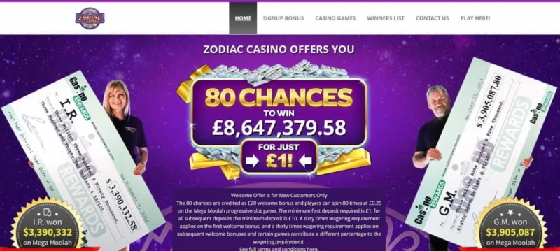 Zodiac Casino Review